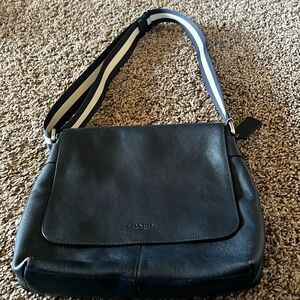 Coach Black Leather Crossbody Bag